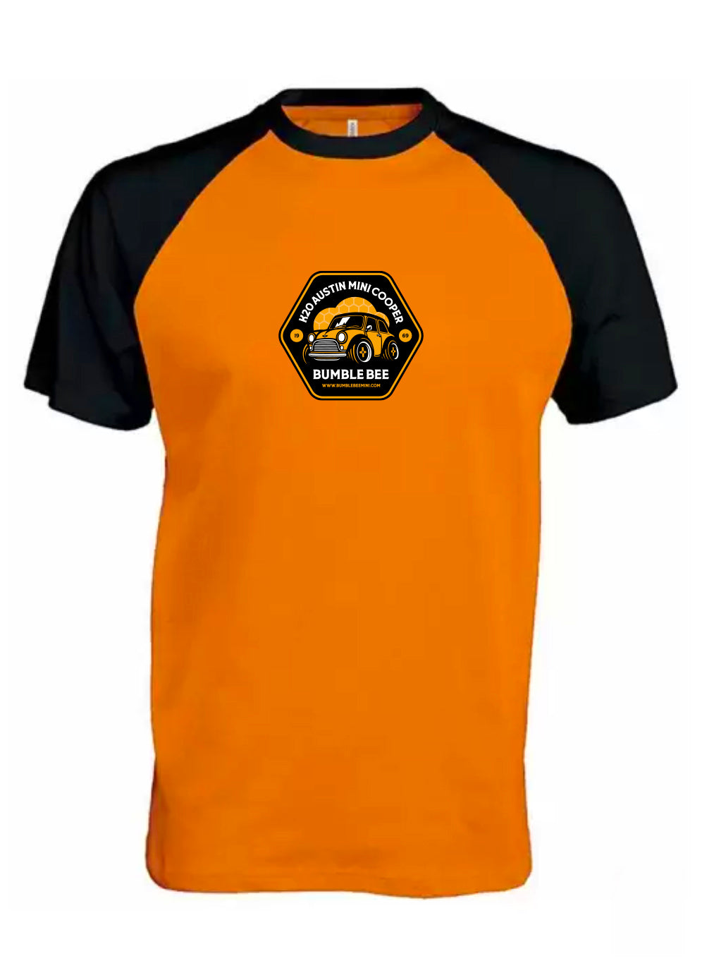 Unisex Baseball Contrast T-Shirt - Orange
