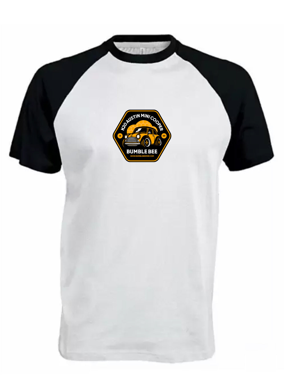 Unisex Baseball Contrast T-Shirt - White